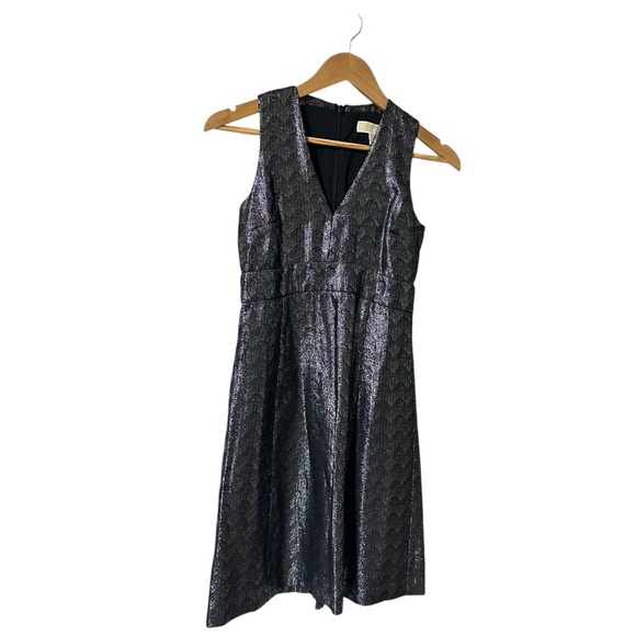 Calvin Klein Women’s Zipper V-Neck Sleeveless Lined Mini Dress – Size 6 - Picture 1 of 3